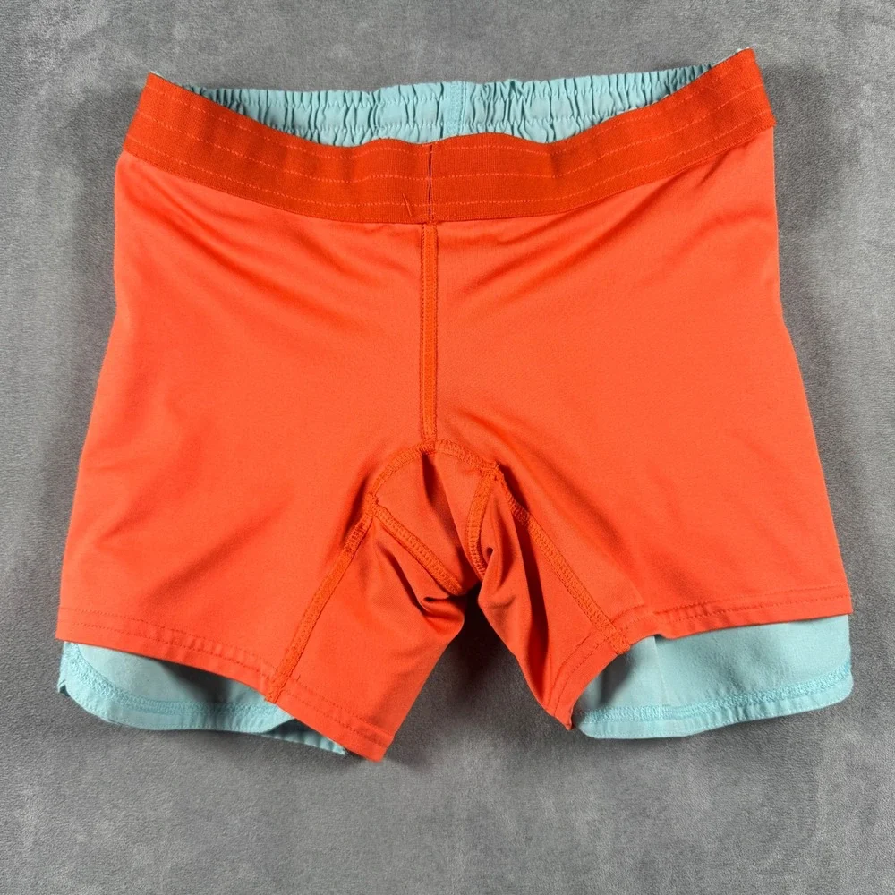Nike Dri-FIT Phantom 2-in-1 Running Shorts Women's XS Blue Orange Lined Athletic